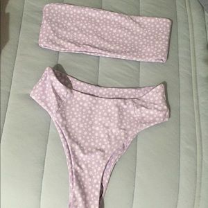 BRAND NEW LAVENDER FLORAL BIKINI